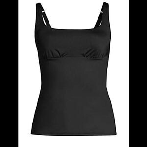 Land’s End Plus standard Tummy Control Square Neck Land’s underwire tankini top